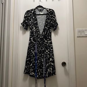 Just Cavalli Wrap Dress w/ tie belt